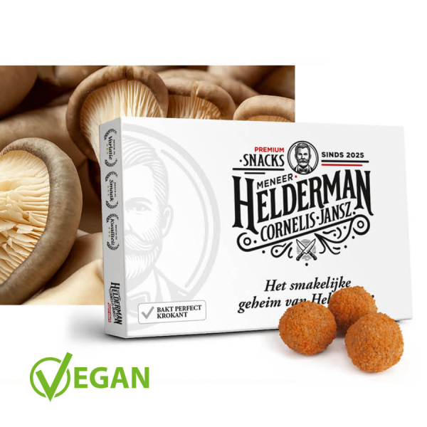 Meneer Helderman oesterzwambitterballen 30 gram (vegan)