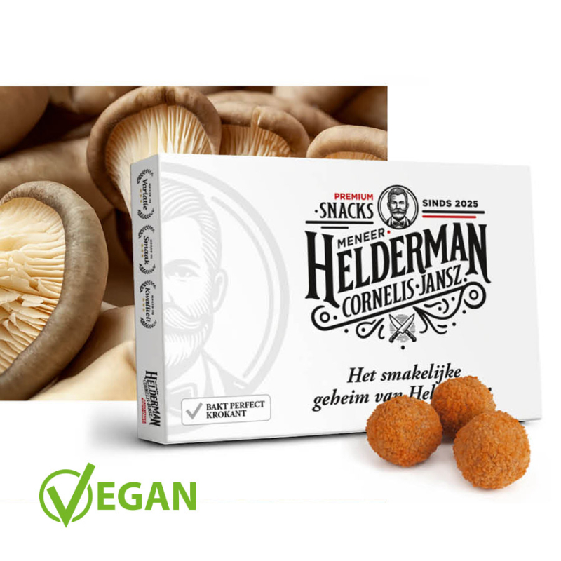 Meneer Helderman oesterzwambitterballen 30 gram (vegan)