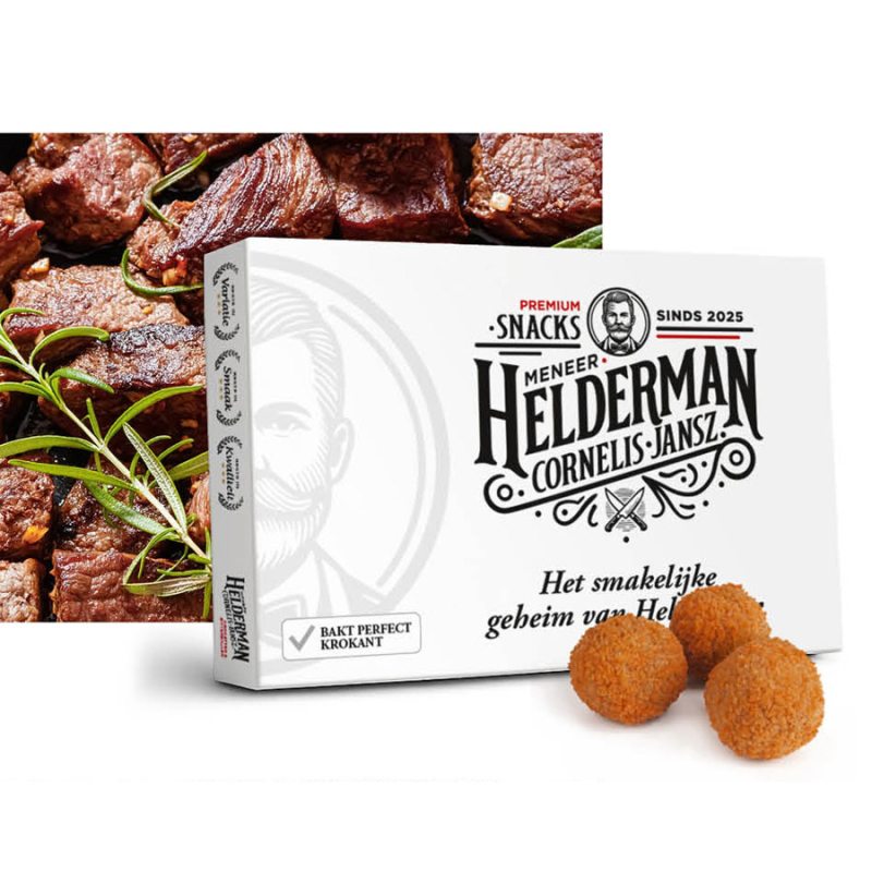Meneer Helderman rundvleesbitterballen 30 gram 