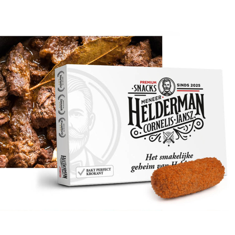 Meneer Helderman stoofvleeskroketten 90 gram 