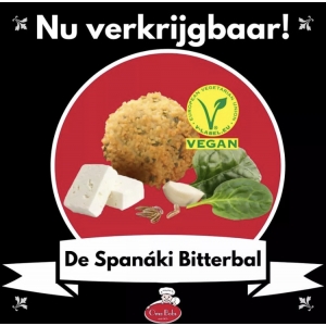 Spanáki bitterballen 25 gram (vegan)